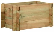 impregnált fenyőfa emelt kerti zöldségágyás 40 cm