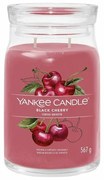 Yankee Candle Signature Black Cherry illatos gyertya nagy üvegben, 567 g