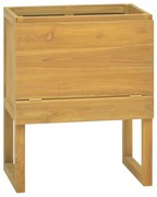 vidaXL tömör tíkfa fürdőszobaszekrény 60 x 40 x 75 cm