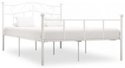 fehér fém ágykeret 160 x 200 cm