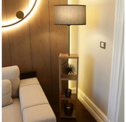 AYD állólámpa 1xE27/40W/230V barna/szürke