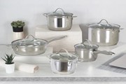 BerlingerHaus 10 részes edénykészlet Silver Jewellery Collection BH/6660 indukciós aljjal