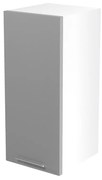 Felső szekrény Vento G-30 / 72, fehér / szürke