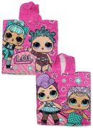 LOL Surprise Pink strand törölköző poncsó 50x115 cm