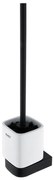 NIMCO NKC 30094KN-90 - Falra szerelhető WC kefe NIKAU fehér/matt fekete