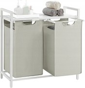 SPECA bézs kétkamrás szennyeskosár polccal