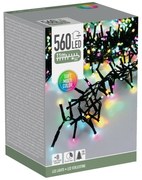 Macaron kültéri fényfüzér, 11 m, 560 LED, színek(zöld, narancs, kék, rózsaszín), időzítő, IP44, 11 m