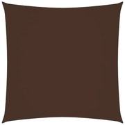 barna négyzet alakú oxford-szövet napvitorla 2 x 2 m