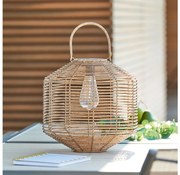 Atmosphera - LED Napelemes lámpa CUBA LED/1,2V 800 mAh IP44 rattan