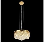 Csillár zsinóron AMAPOLI 7xG9/28W/230V átm. 45 cm arany