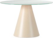 Kerek étkezőasztal üveg asztallappal ø 120 cm Vida – MOME