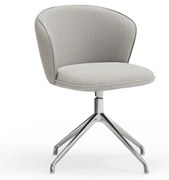 Világosszürke kárpitozott étkezőfotel szett 2 db-os Add – Teulat