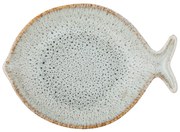 Kék-bézs szervírozó kőedény tányér Fleur – Bloomingville