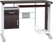 HOMCOM Modern Számítógépasztal 100L x 52W x 75H cm Fekete dió és Fehér | Aosom