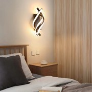 Led Fali Lámpa Fekete Modern Kreatív 6000K 22W szabályozható