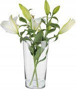 Üveg váza Virágos flakon Ló Nagy h 26