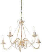 Okos csillár fehér 5-lámpás Wifi B35-tel - Giuseppe