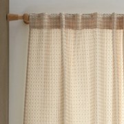 Bézs fényáteresztő függöny 140x229 cm Muscat Waffle – Pineapple Elephant