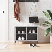 szürke sonoma színű szerelt fa cipőszekrény 69x35x50 cm