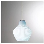 SIRU - Csillár zsinóron LONDON 1xE27/60W/230V kék/fényezett króm Velencei üveg