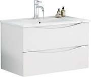 Houseland Nirela fali mosdószekrény 80 cm fehér