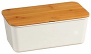 Kesper 58090 Kenyérkosár deszkával, fehér, 34 x 14x 18 cm