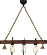 Demir 3 izzós fa függőlámpa