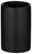 Polaris matt fekete kerámia fogkefetartó pohár - Wenko