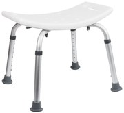 BISK Erga Handicap PRO, téglalap alakú zuhanyszék 495x450x560 mm, fehér, ERG-06218