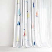 Goldea pamut drapéria - vitorlások 160x150 cm