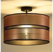 Duolla - Felületre szerelhető csillár COPPER SHINY 1xE27/15W/230V átm. 40 cm réz/fekete