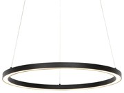 Okos függőlámpa fekete 60 cm LED-del és RGBW-vel - Girello