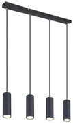 Globo 57911-4HB - ROBBY 4xGU10/35W/230V fekete függeszték