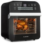 Klarstein AeroVital Cube, forrólevegős fritőz, 1600 W, 12 l, időzítő, 16 program, fekete