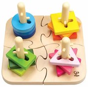 Hape kreatív fa puzzle, 19,7 x 11,6 x 19,7 cm