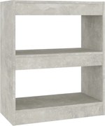 vidaXL betonszürke térelválasztó könyvszekrény 60 x 30 x 72 cm