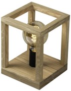 Spot-Light 7154174 - Asztali lámpa KAGO 1xE27/60W/230V matt tölgy