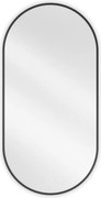 Mexen Loft ovális fürdőszobai tükör 100 x 50 cm, fekete keret - 9851-100-050-000-70