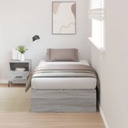 Ágykeret tárolóval Szürke sonoma 90 x 200 cm Faanyag