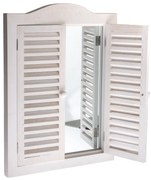 Breeze tükör redőnyökkel fehér, 45 x 60 x 3 cm