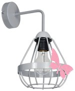 Gyerek fali lámpa KAGO 1xE27/60W/230V szürke
