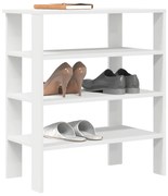 fehér szerelt fa cipőtároló szekrény 61x32x70 cm