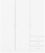 Riava gardróbszekrény 144cm F 3D3S Fehér N