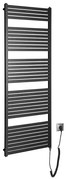 Aqualine Aqualine - Fürdőszobai elektromos radiátor TONDI-E 800W/230V 169 cm matt fekete SH0330