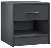 Casaria® Kiel éjjeliszekrény 41x39x28 cm - antracit