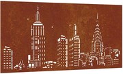 vidaXL látkép mintás corten acél kerti faldísz 105 x 55 cm