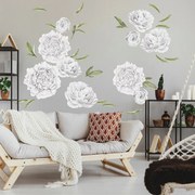 INSPIO Falmatrica - Öntapadós fehér bazsarózsák