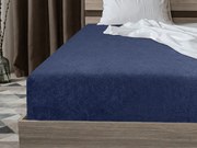 Frottír gumis lepedő EXCLUSIVE tengerészkék 90 x 200 cm