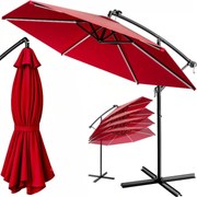 Deuba LED napernyő Mali Ø 330 cm - piros