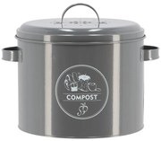 Szürke komposztálható hulladék gyűjtő 6,3 l Secret Du Potager – Esschert Design